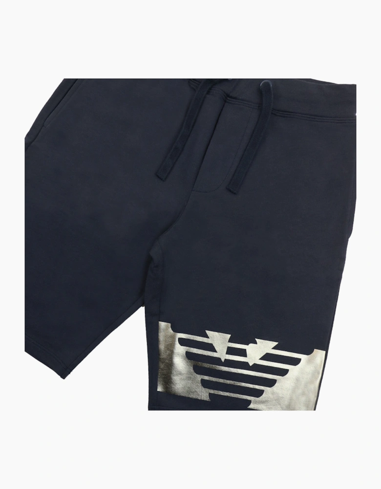 Emporio Armani Jnr T-shirt And Shorts Set With Metal Prints Grey/black