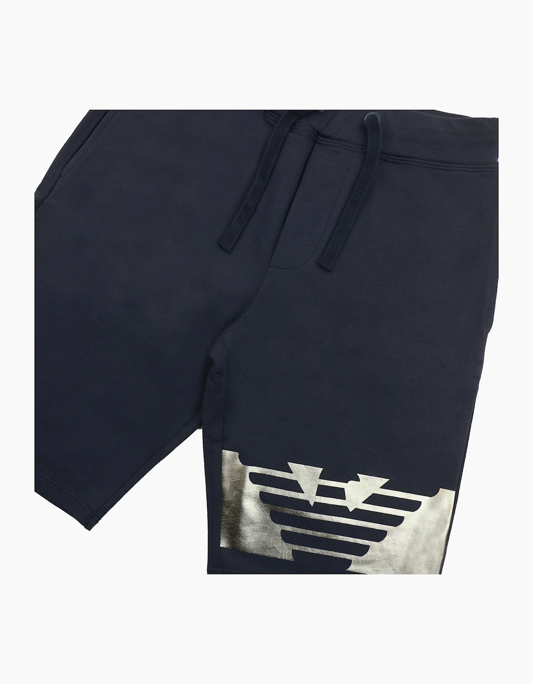 Emporio Armani Jnr T-shirt And Shorts Set With Metal Prints Grey/black