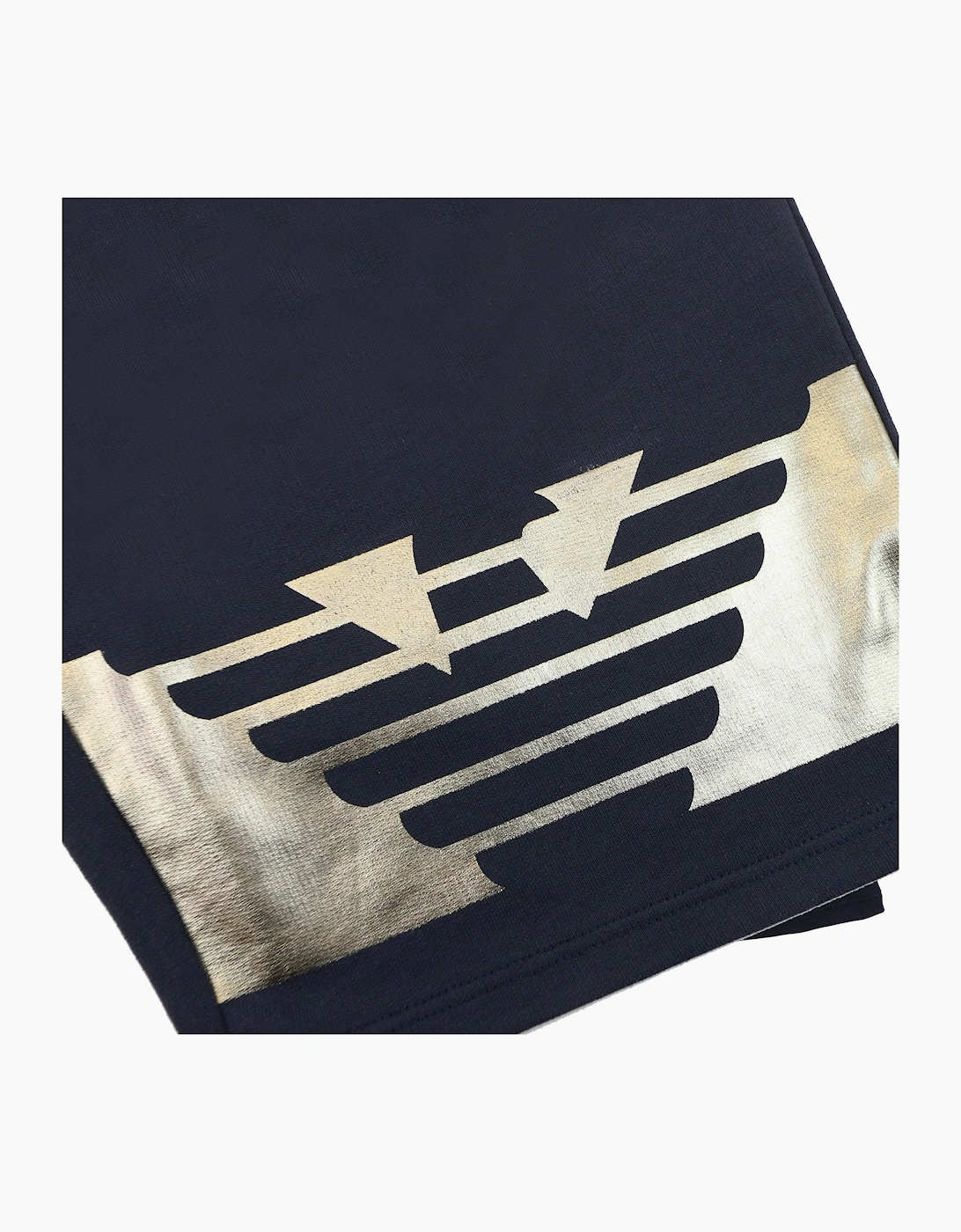Emporio Armani Jnr T-shirt And Shorts Set With Metal Prints Grey/black