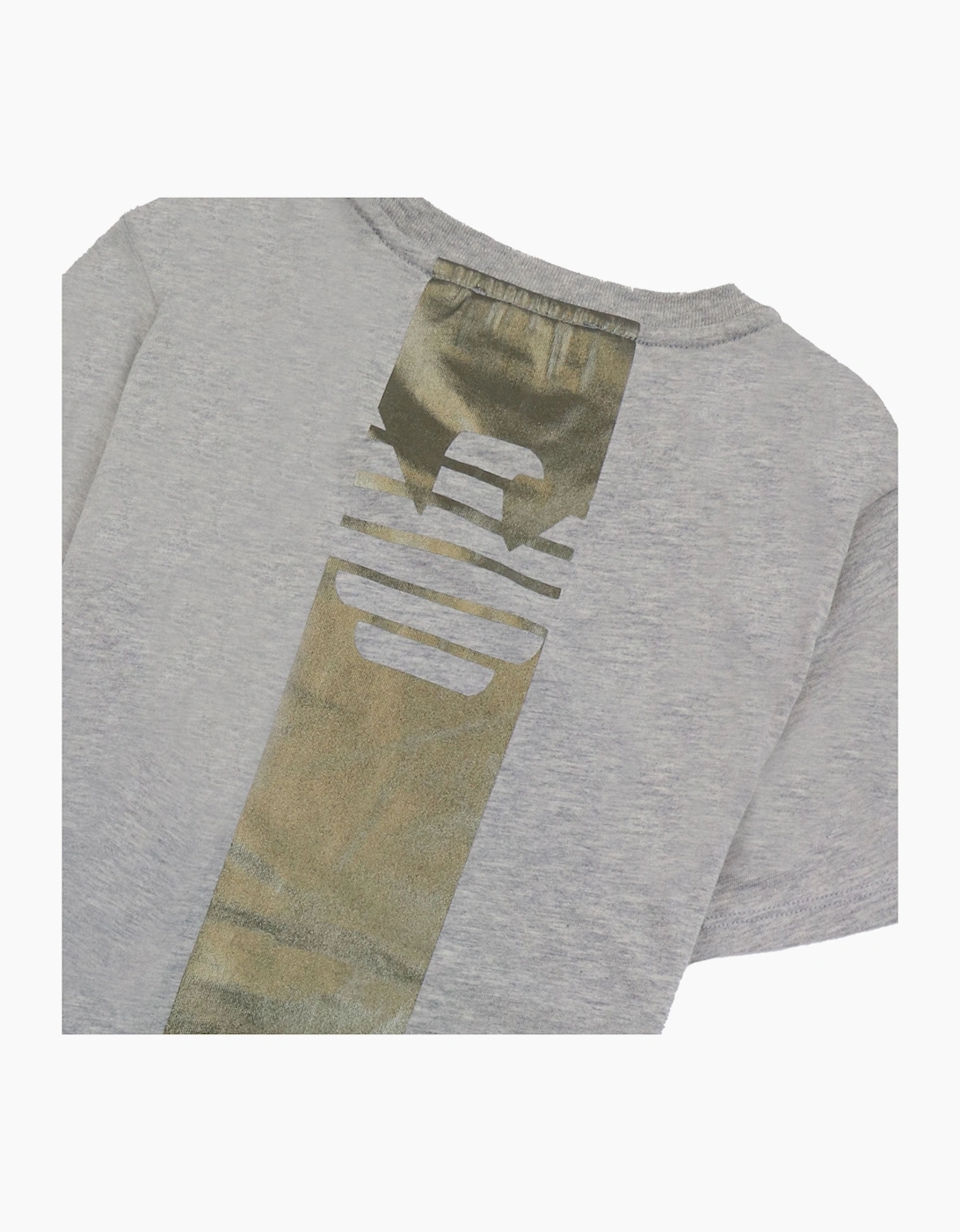 Emporio Armani Jnr T-shirt And Shorts Set With Metal Prints Grey/black
