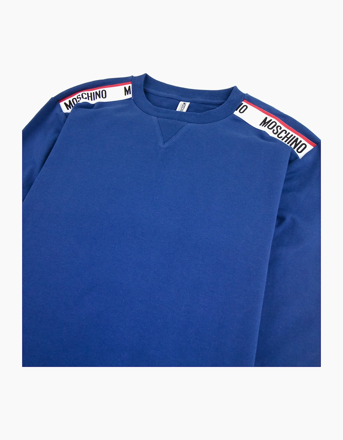 Moschino Underwear Shoulder Tape Logo Sweatshirt  Blue 0290
