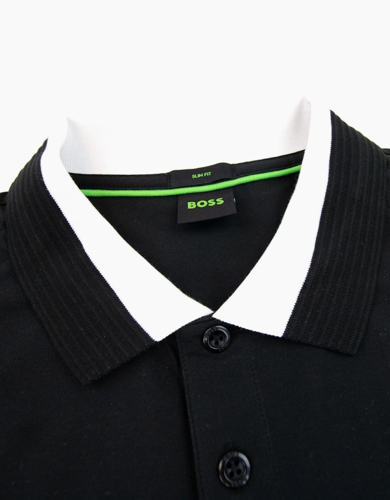 Hugo Boss Paule Insert Logo Polo Shirt Black 001