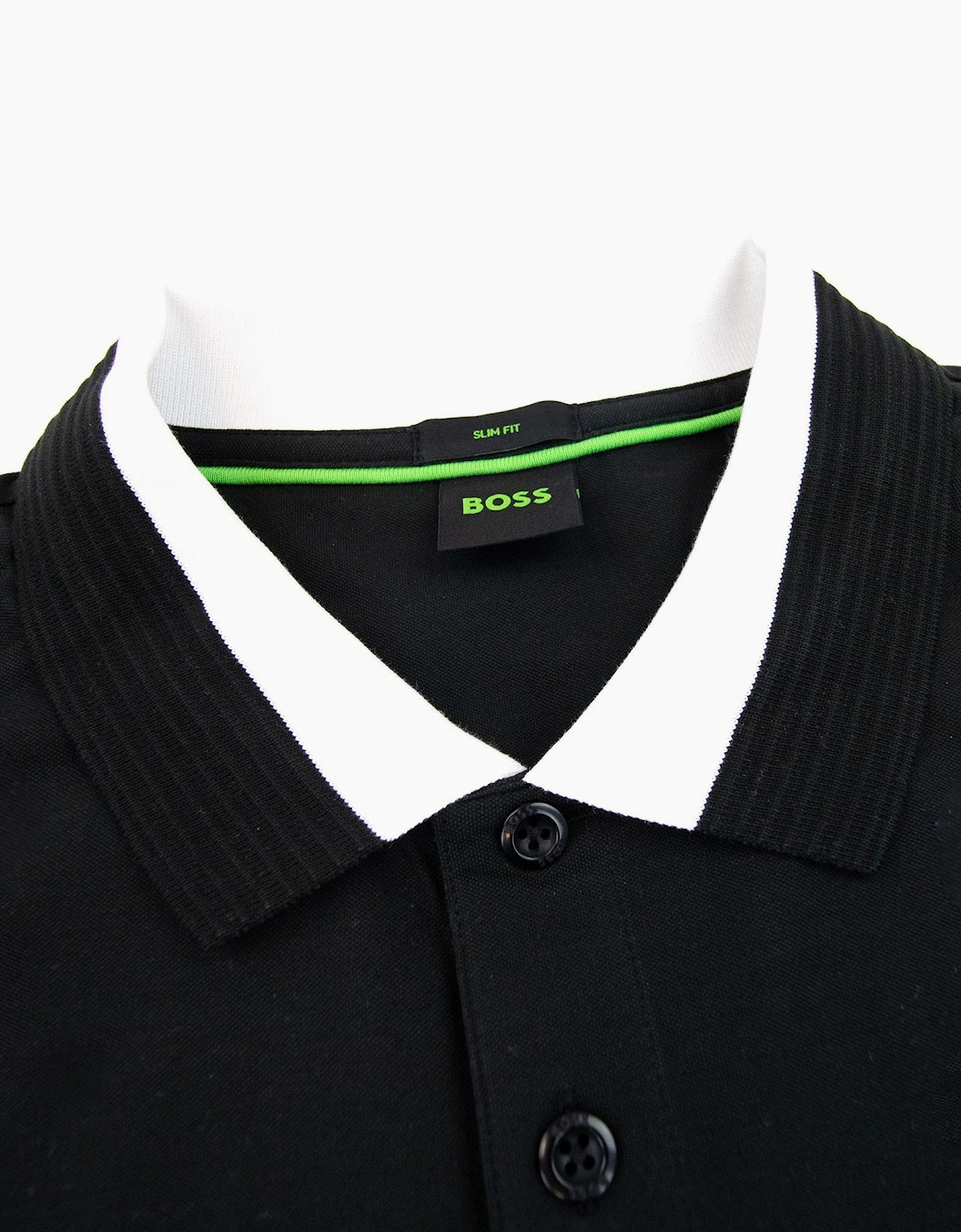 Hugo Boss Paule Insert Logo Polo Shirt Black 001