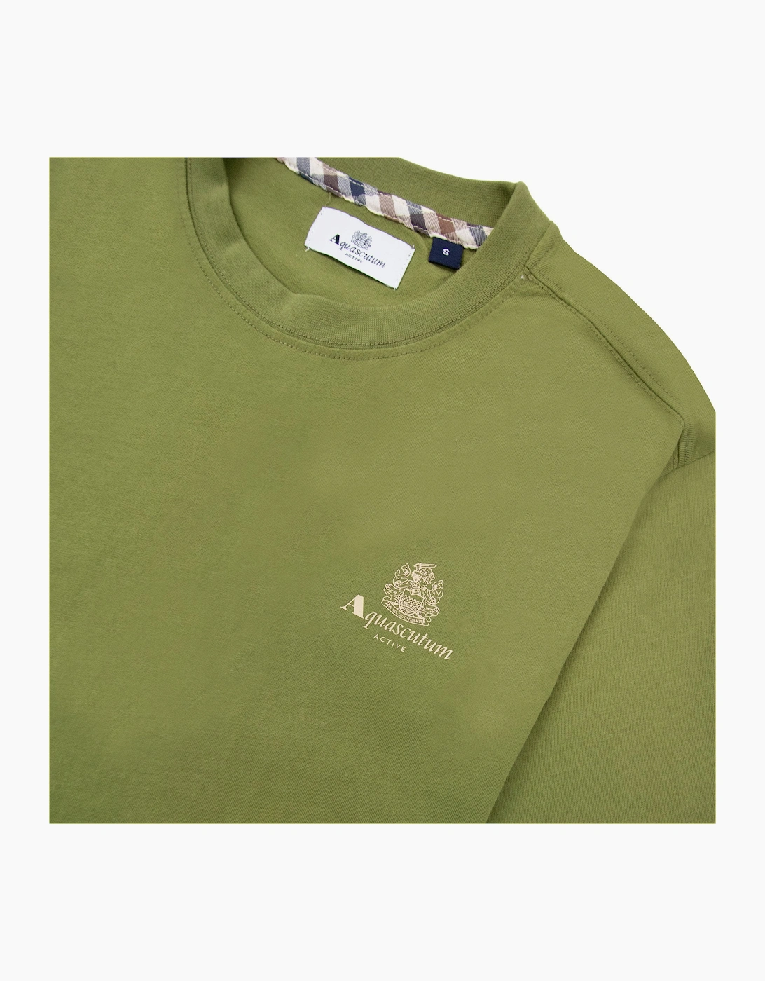 Aquascutum Active Small Logo T Shirt Army Green