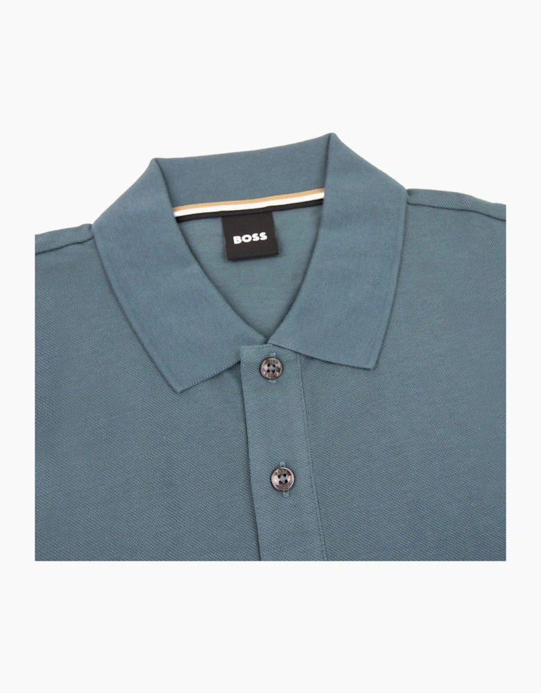 Hugo Boss Pallas Embroidered Logo S/s Polo Turquoise 445