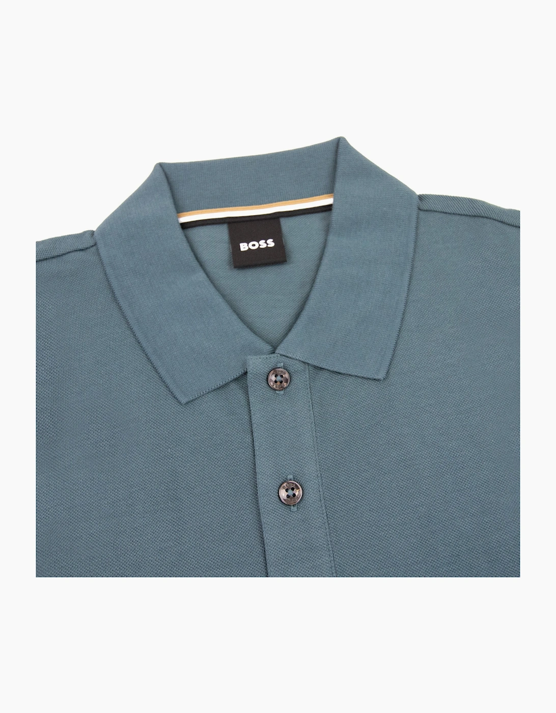 Hugo Boss Pallas Embroidered Logo S/s Polo Turquoise 445