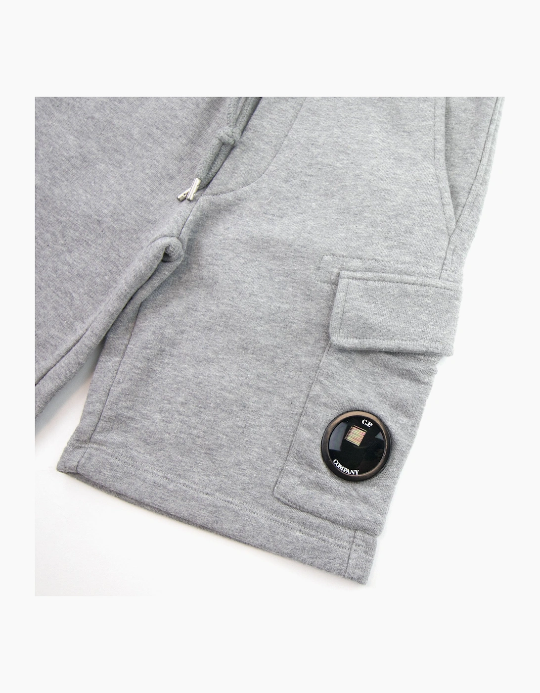 CP Company Undersixteen Grey Lens Logo Bermuda Shorts Grey M93