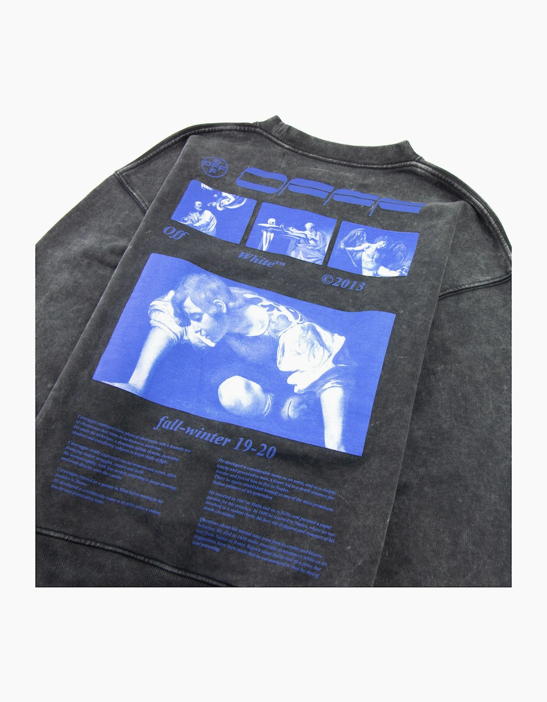 Off White Hardcore Caravaggio Sweatshirt Black/Blue