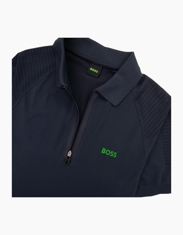 Hugo Boss Phileas Half Zip Ss Polo Navy 402
