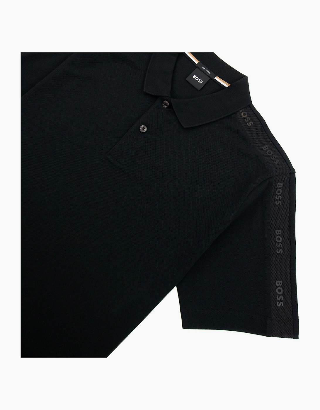 Hugo Boss Parlay 175 Logo Insert S/s Polo Black 001