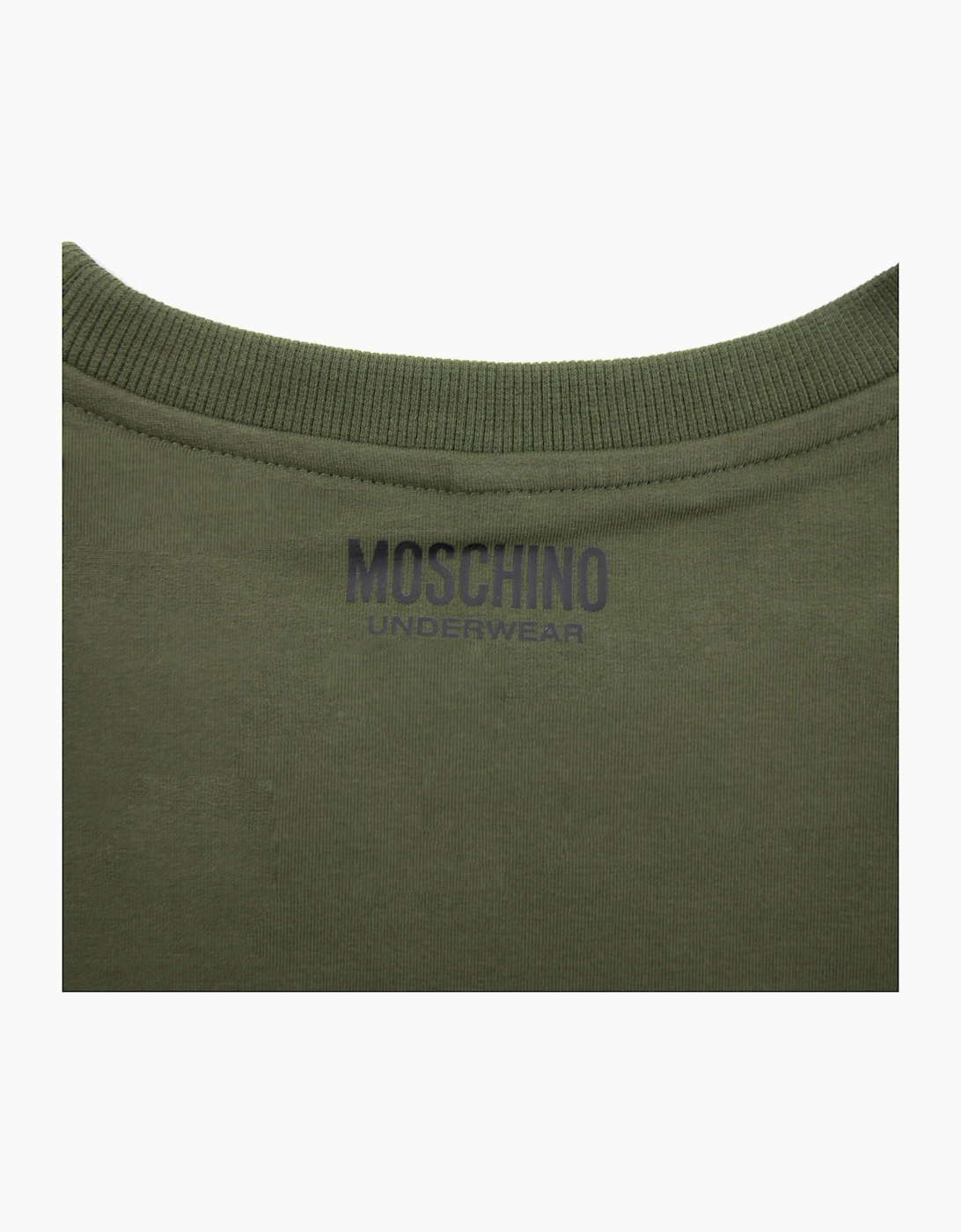 Moschino Underwear Tape Logo Sweatshirt Khaki 0430