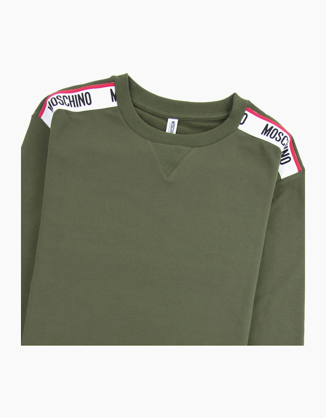 Moschino Underwear Tape Logo Sweatshirt Khaki 0430