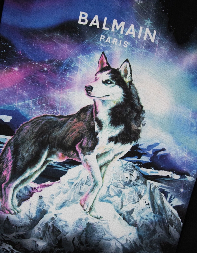 Balmain Lone Wolf Sweatshirt Black