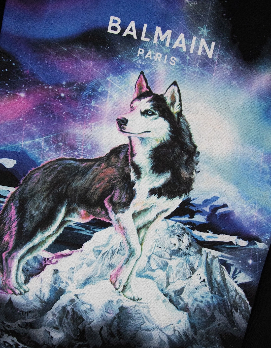 Balmain Lone Wolf Sweatshirt Black