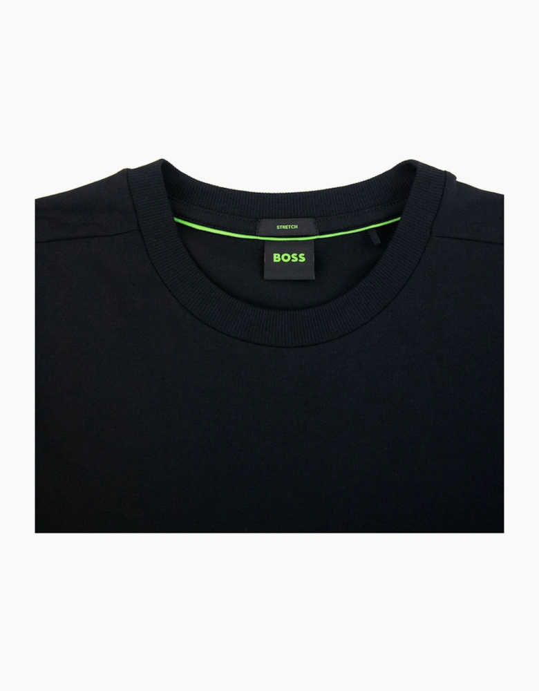 Hugo Boss Contrast Printed Logo Tee Black 002