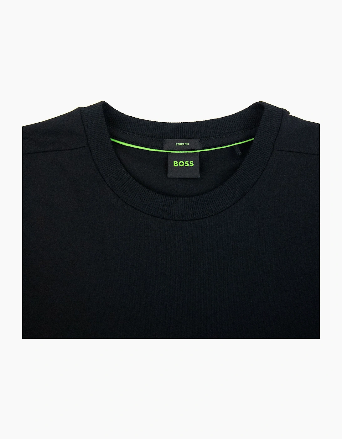 Hugo Boss Contrast Printed Logo Tee Black 002