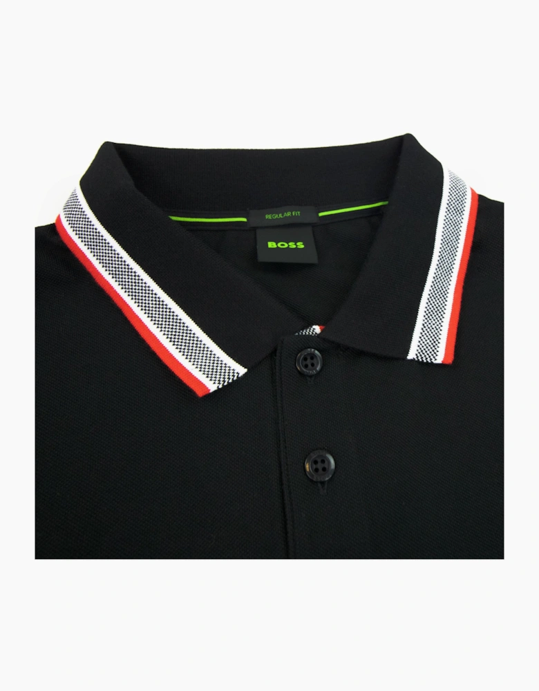 Hugo Boss Plisy Regular Fit L/s Polo Black 004