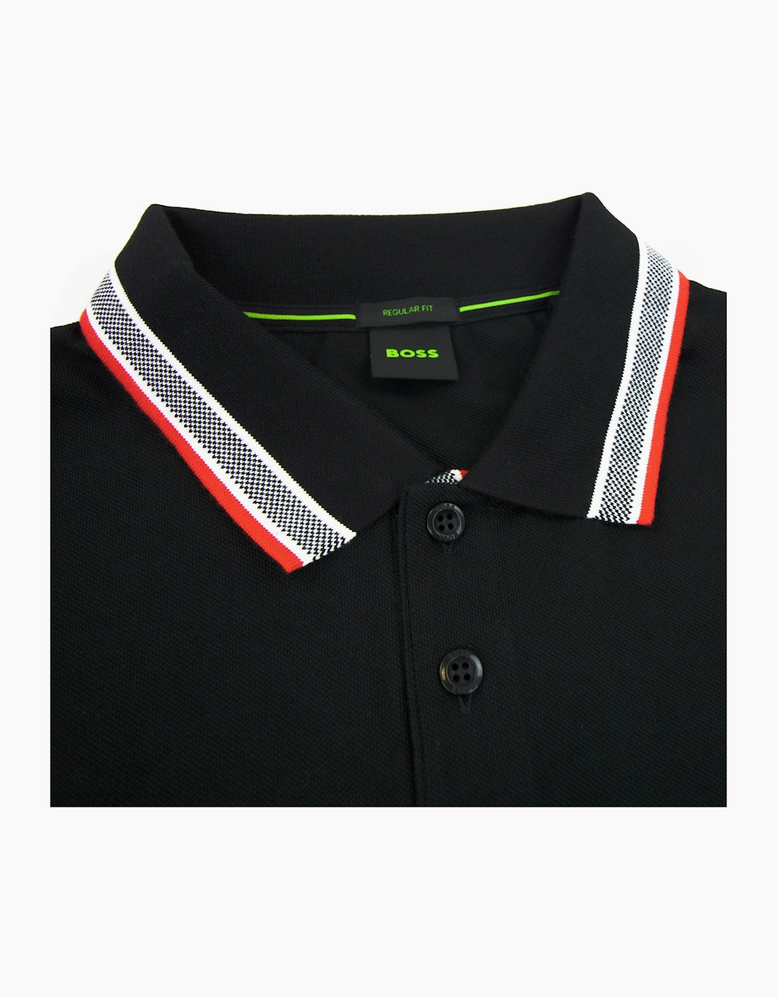 Hugo Boss Plisy Regular Fit L/s Polo Black 004