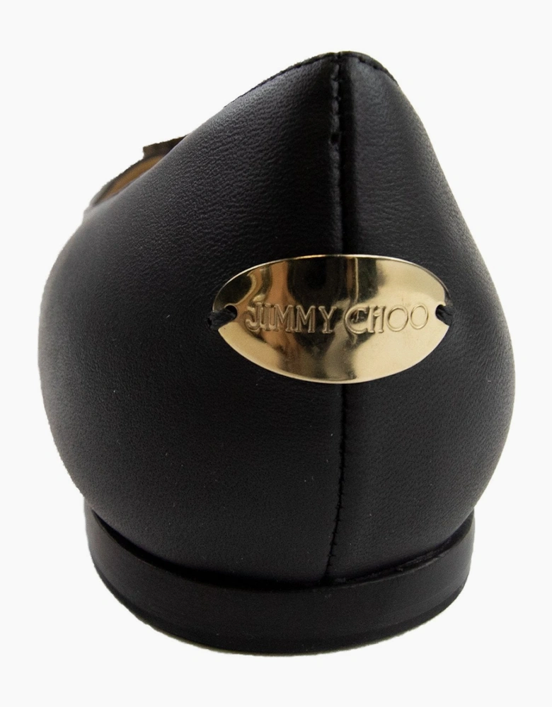 Jimmy Choo Garmeen Nappa Leather Ballet Flats Black