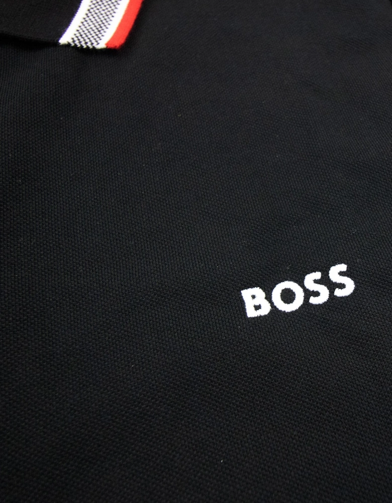 Hugo Boss Plisy Regular Fit L/s Polo Black 004