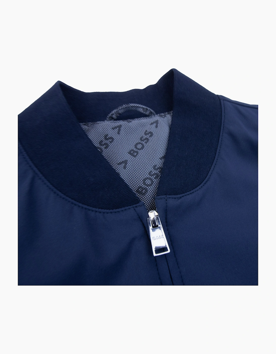 Hugo Boss Slim-fit Jacket In Performance-stretch Jersey Navy 404