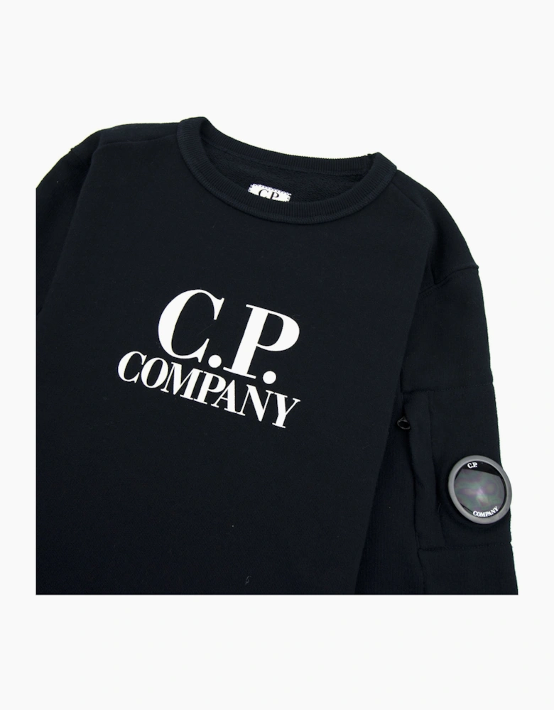 CP Company Undersixteen Basic Lens Crewneck Sweatshirt Navy 888