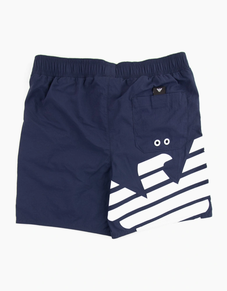 Emporio Armani Junior Beachwear Boxers Navy Blue