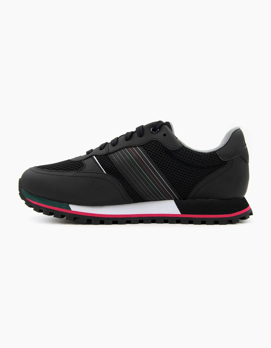 Hugo Boss Parkour Seasonal Logo Stripe Trainers Charcoal 016
