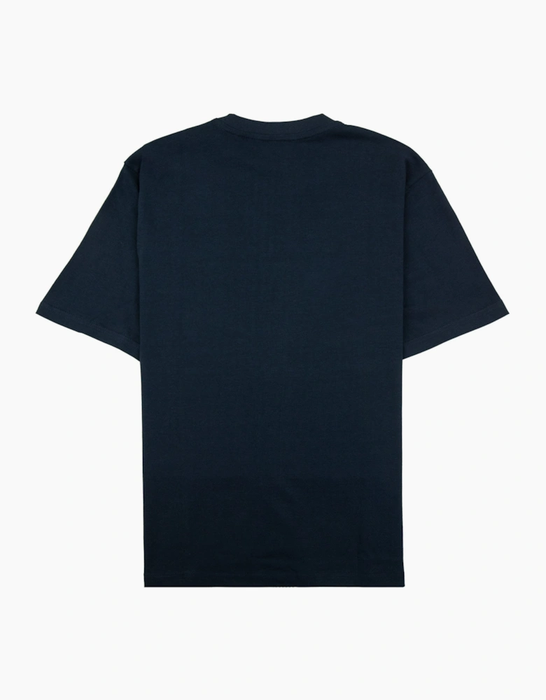 Aquascutum Macro Iconic Front T-shirt Navy 11