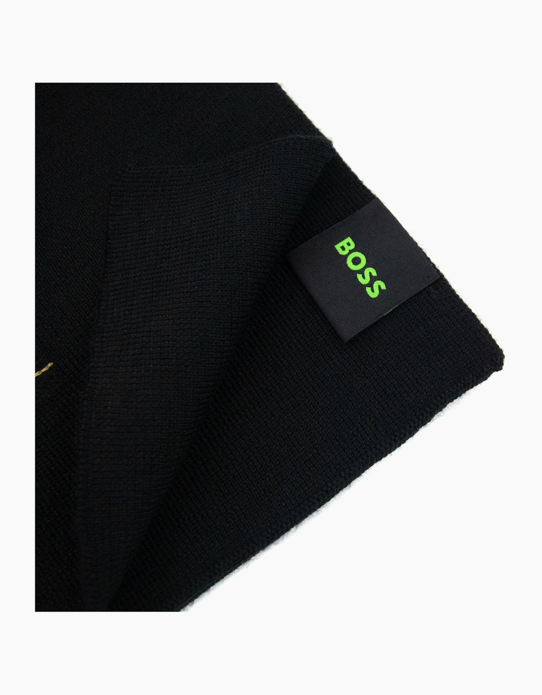 Hugo Boss Aride Logo Scarf Black 001