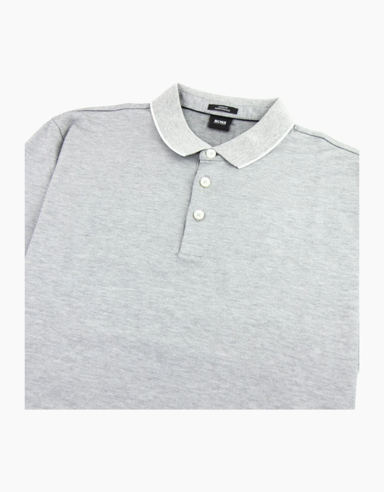 Hugo Boss Pelham Short Sleeve Polo Shirt Grey