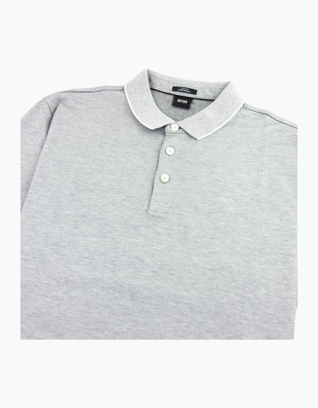 Hugo Boss Pelham Short Sleeve Polo Shirt Grey