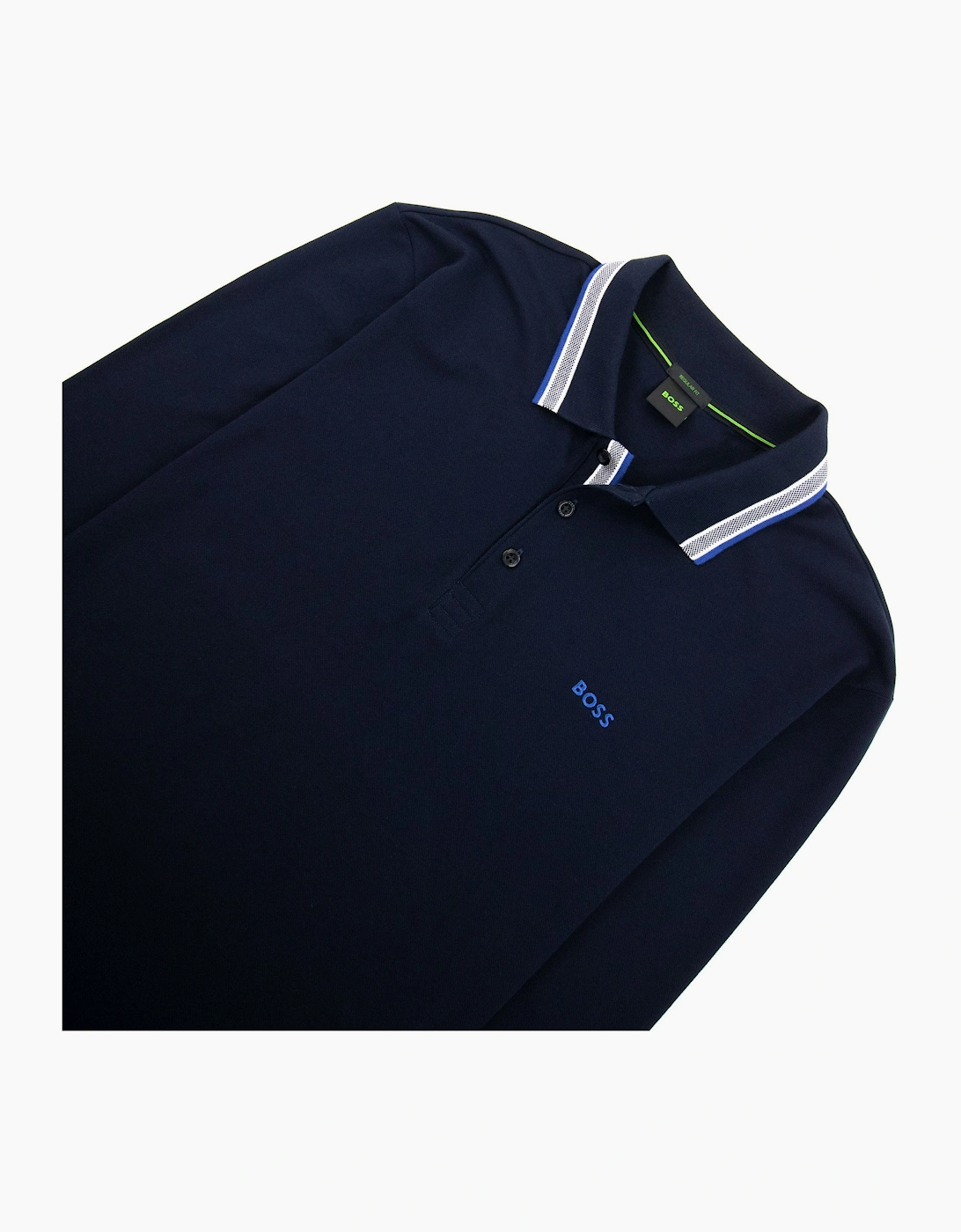 Hugo Boss Plisy Regular Fit L/s Polo Navy 405