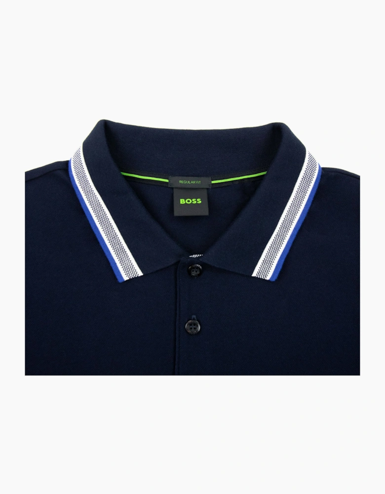Hugo Boss Plisy Regular Fit L/s Polo Navy 405