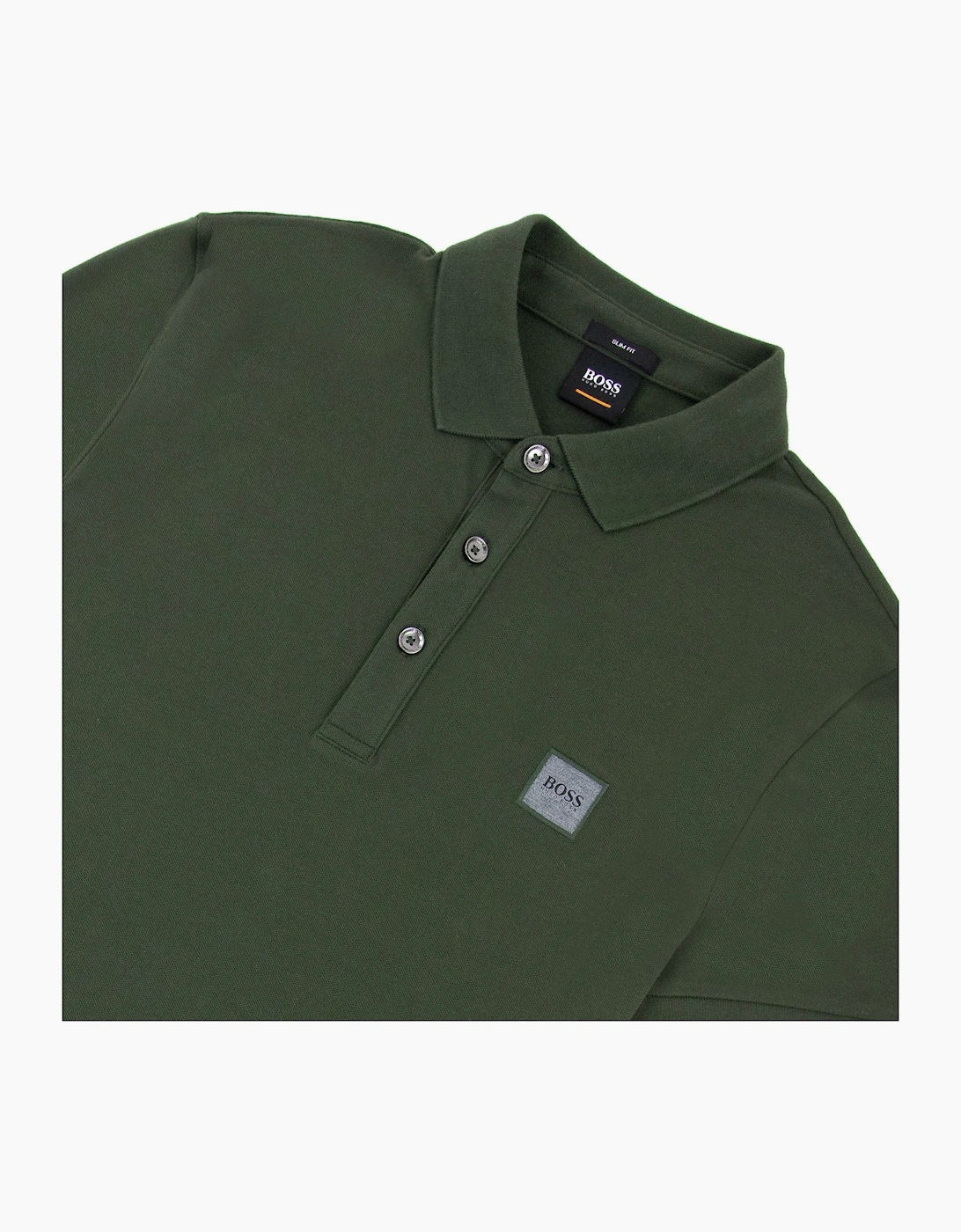 Hugo Boss Passenger Slim Fit Patch Polo Khaki