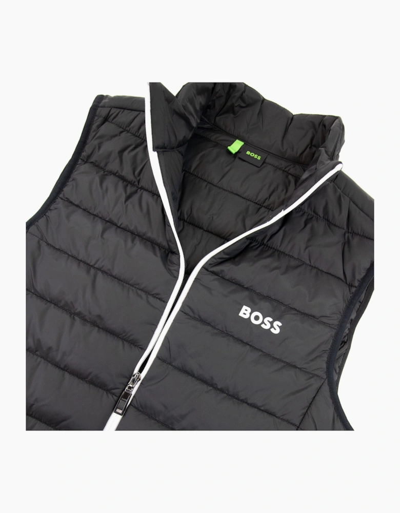 Hugo Boss V Thor Logo Detail Water Repellent Gilet Black 002