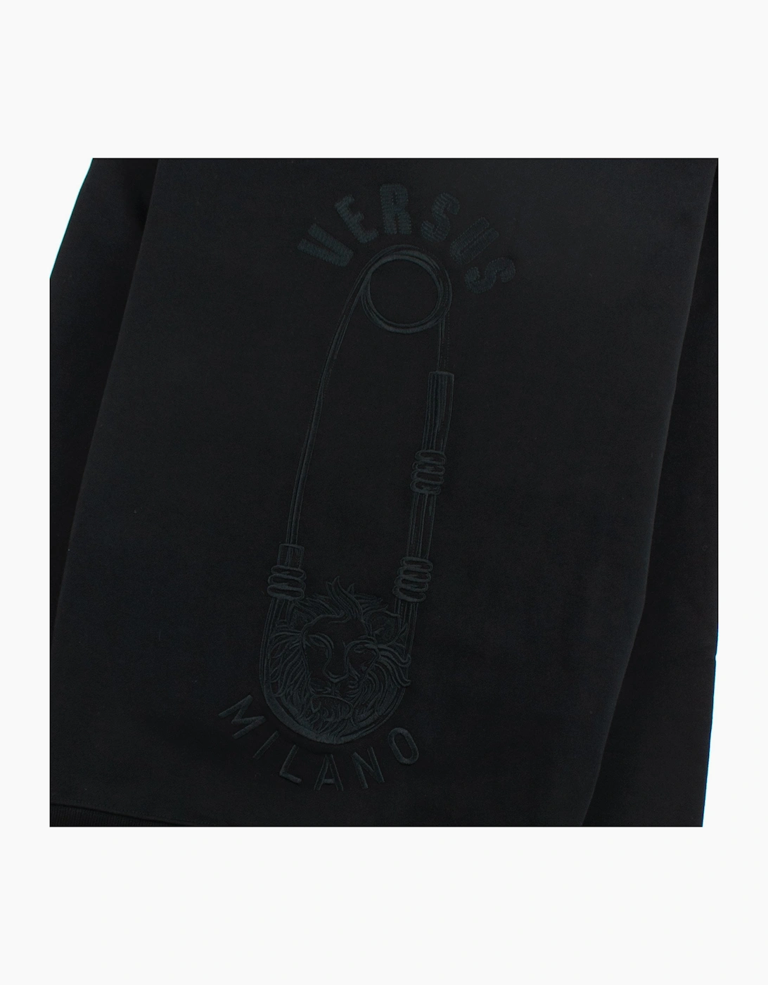 Versace Versus Embroidered Pin Sweatshirt Black