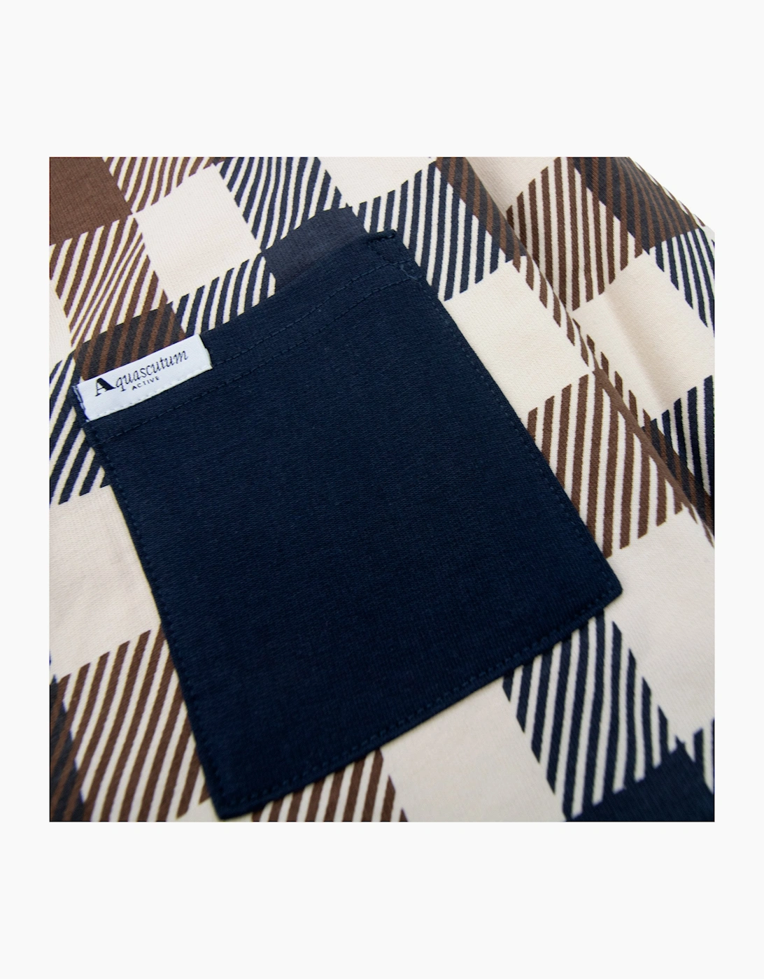 Aquascutum Macro Iconic Pocket Crewneck Navy 11