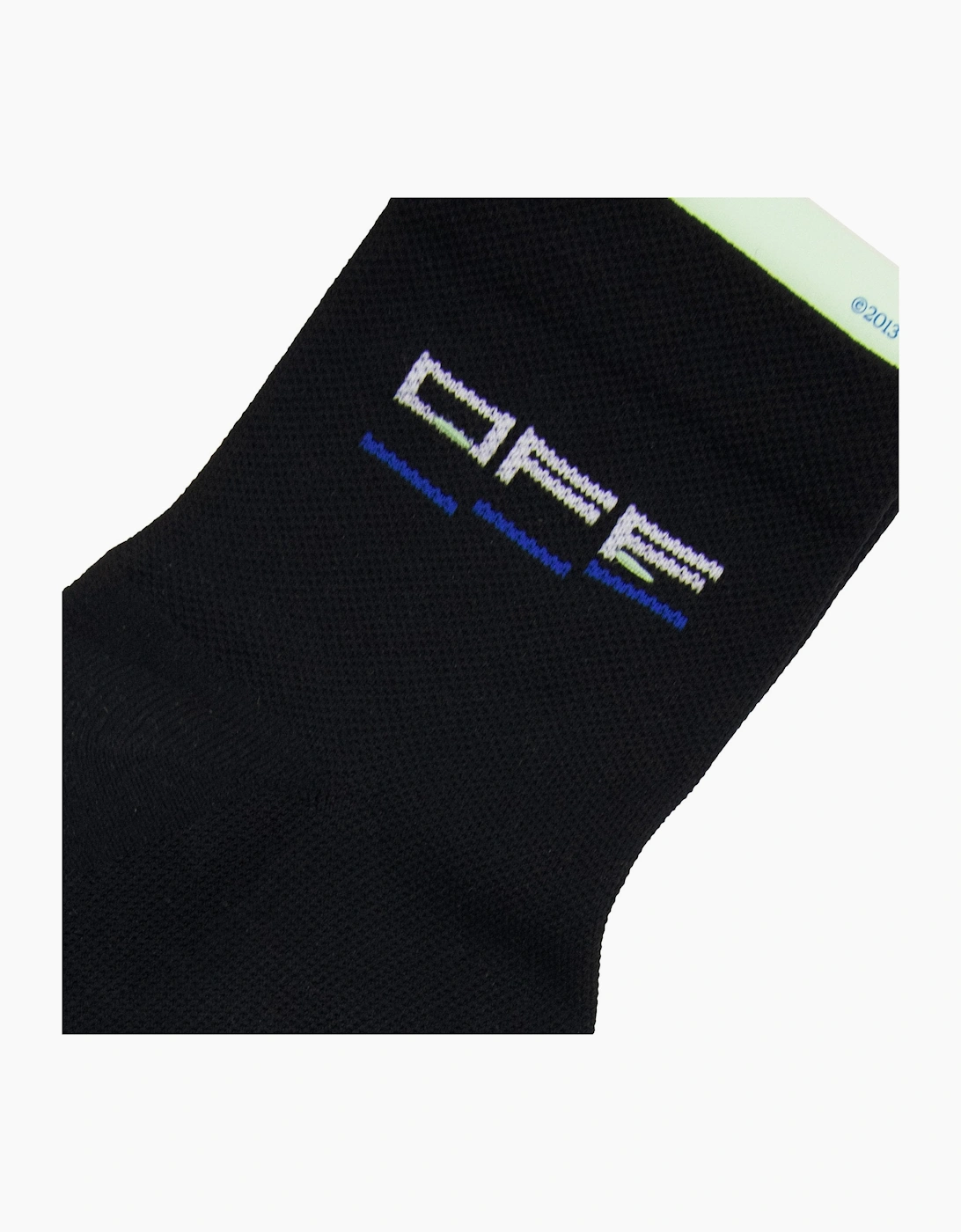 Off White Steps Off Logo Low Socks Black/white