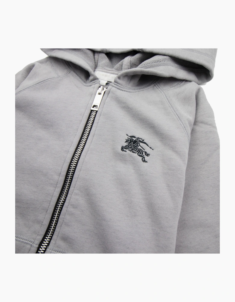 Burberry Children Gunther Zip Hoody Light Grey