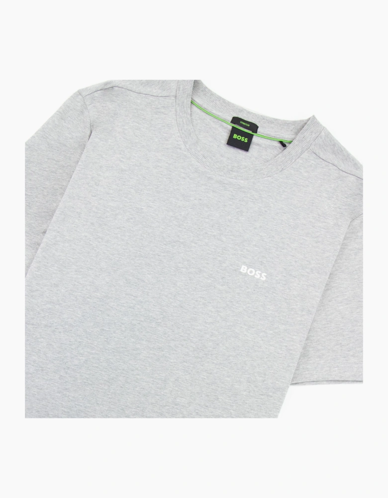 Hugo Boss Contrast Printed Logo Tee Grey 060