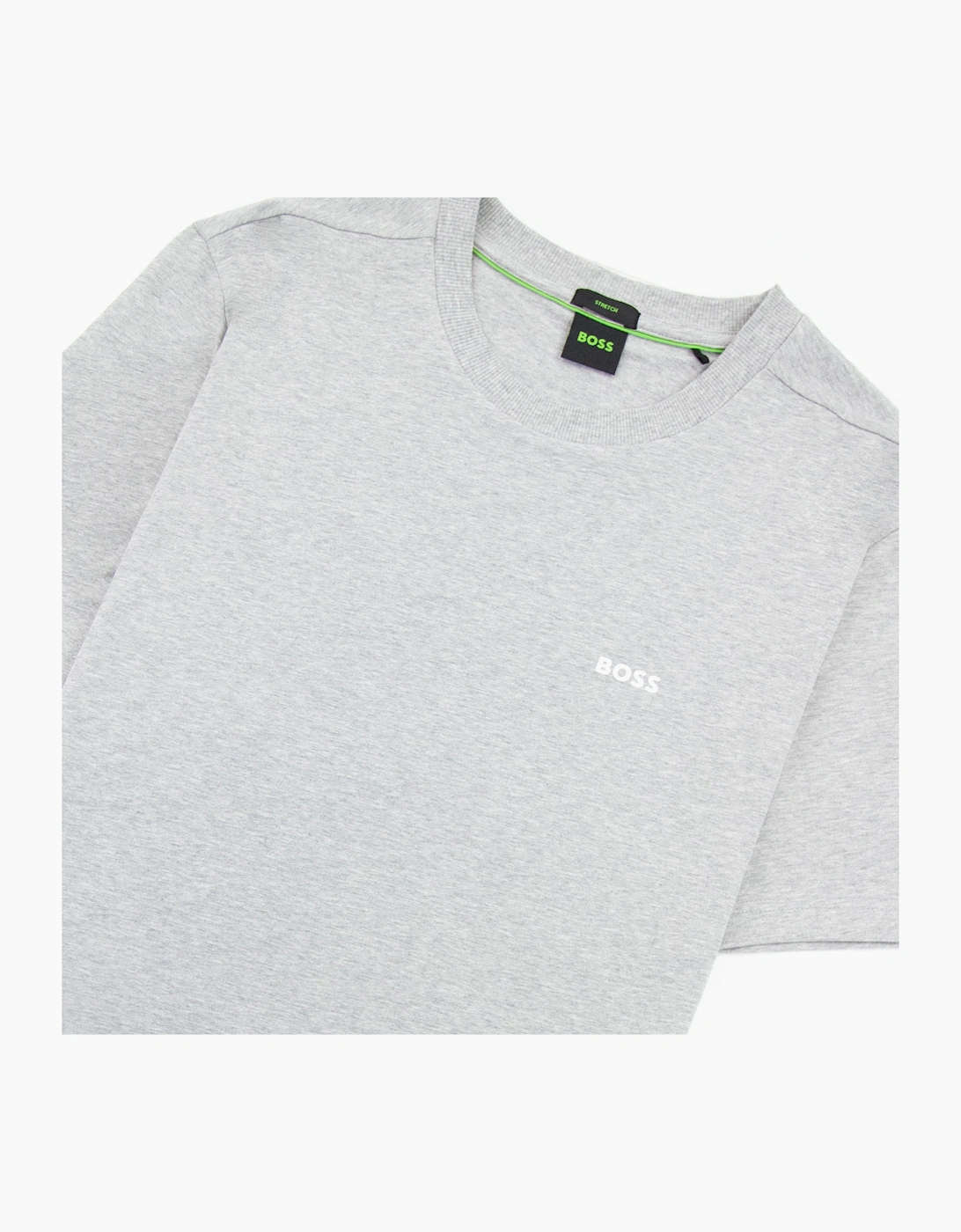 Hugo Boss Contrast Printed Logo Tee Grey 060