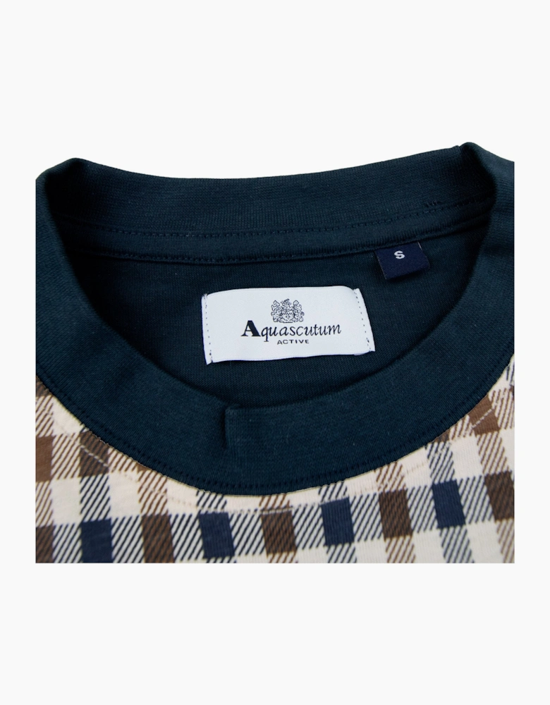 Aquascutum Iconic Front T Shirt Navy 11