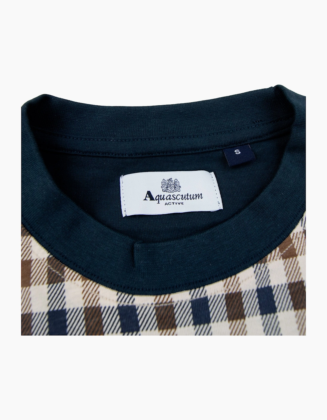 Aquascutum Iconic Front T Shirt Navy 11