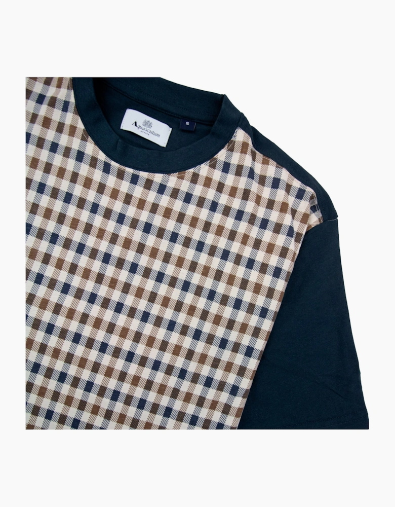 Aquascutum Iconic Front T Shirt Navy 11
