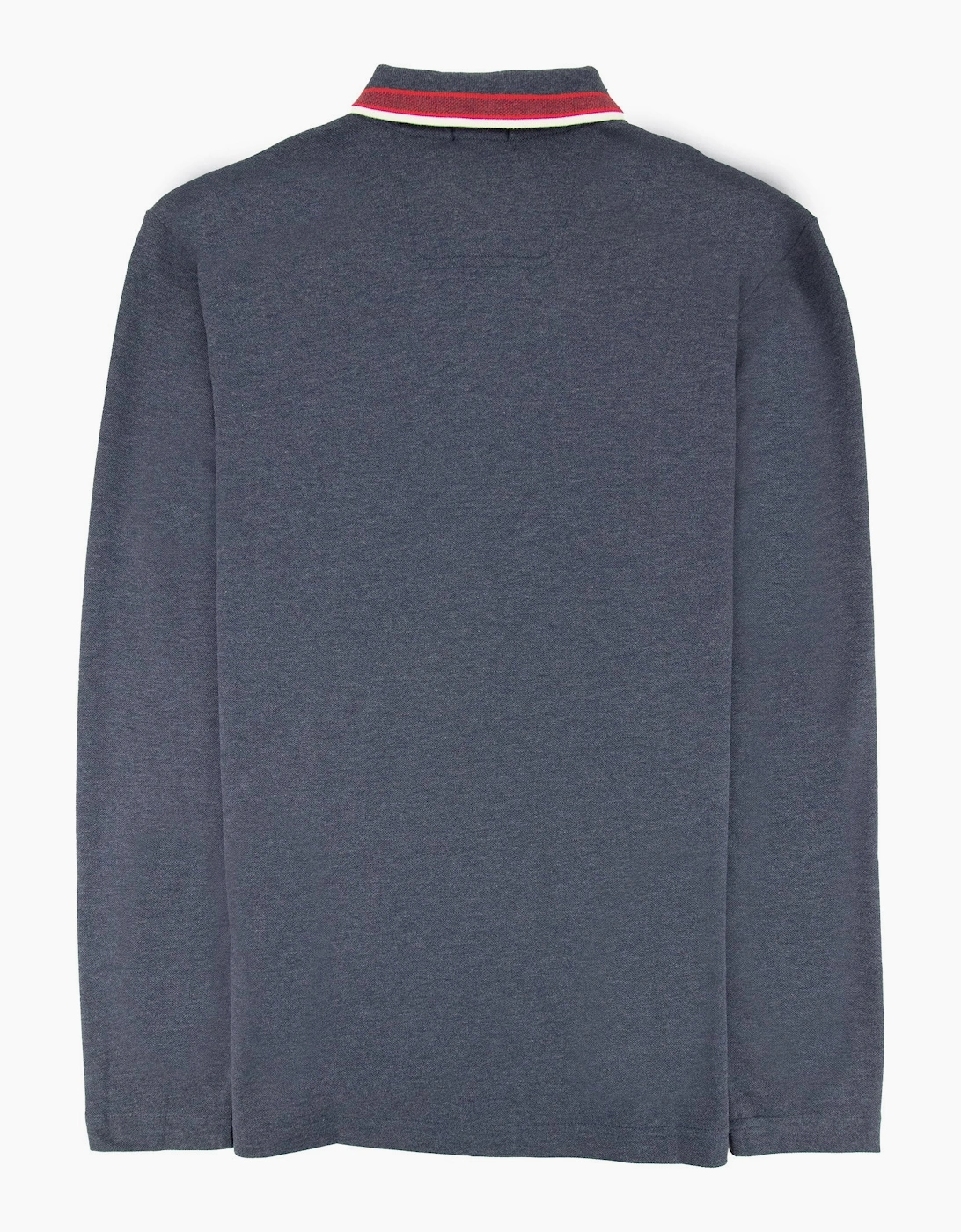 Hugo Boss Plisy Long Sleeve Polo Blue/red