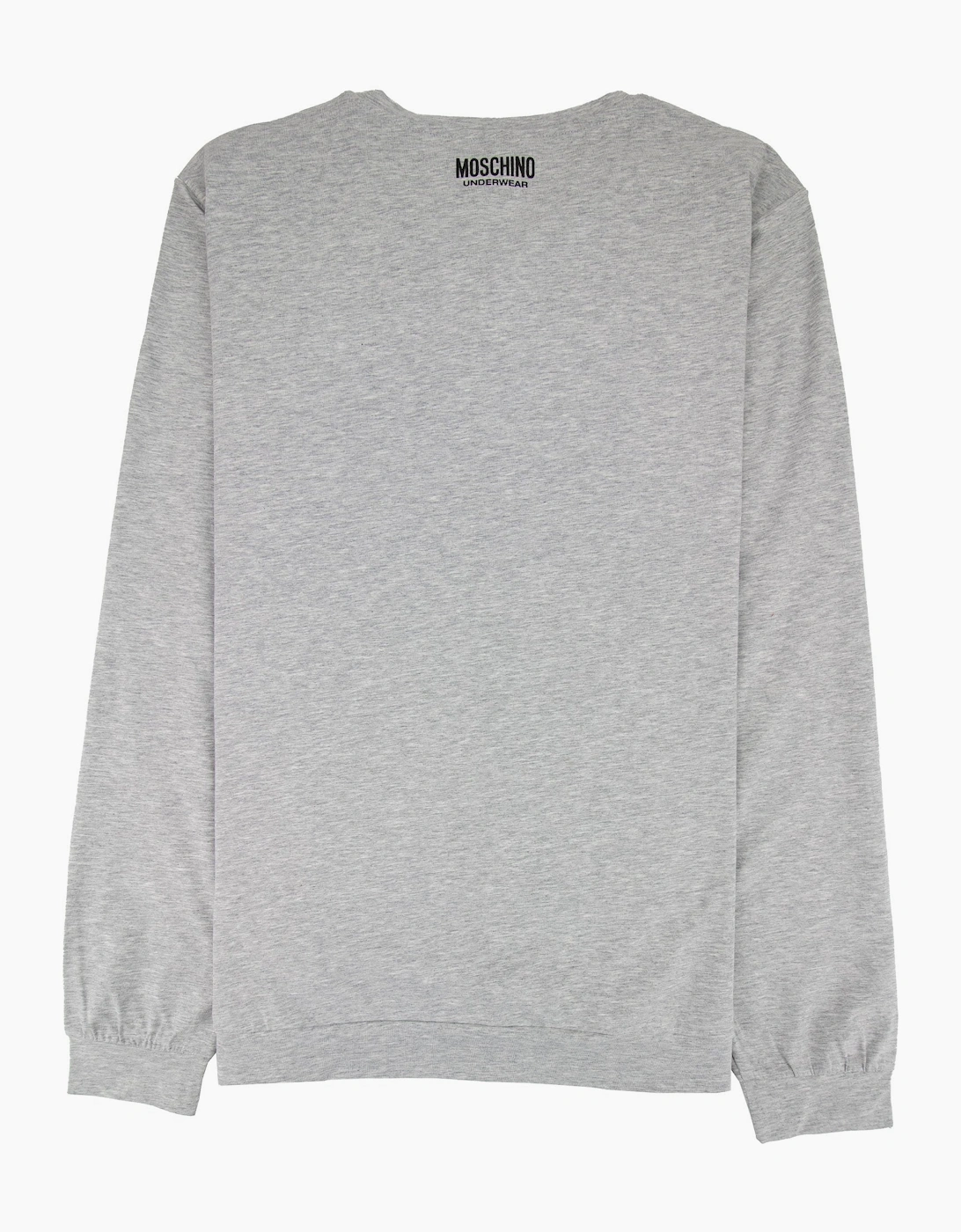 Moschino Underwear Long Sleeve Shoulder Top Grey