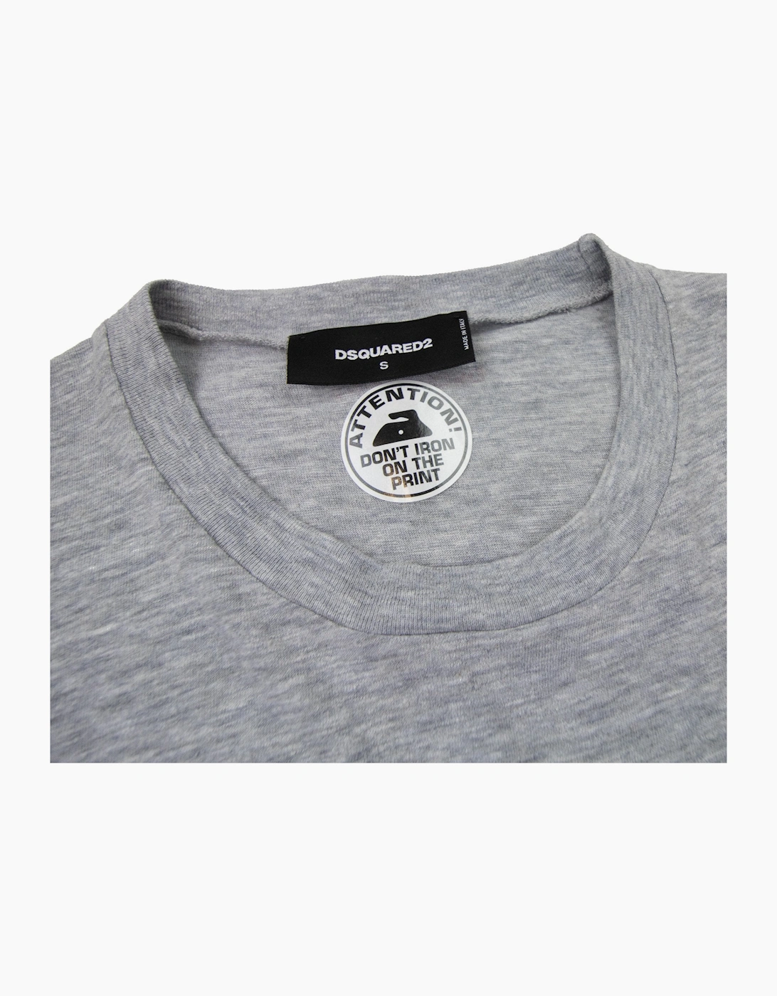 Dsquared2 D2 Patch Logo T Shirt Grey