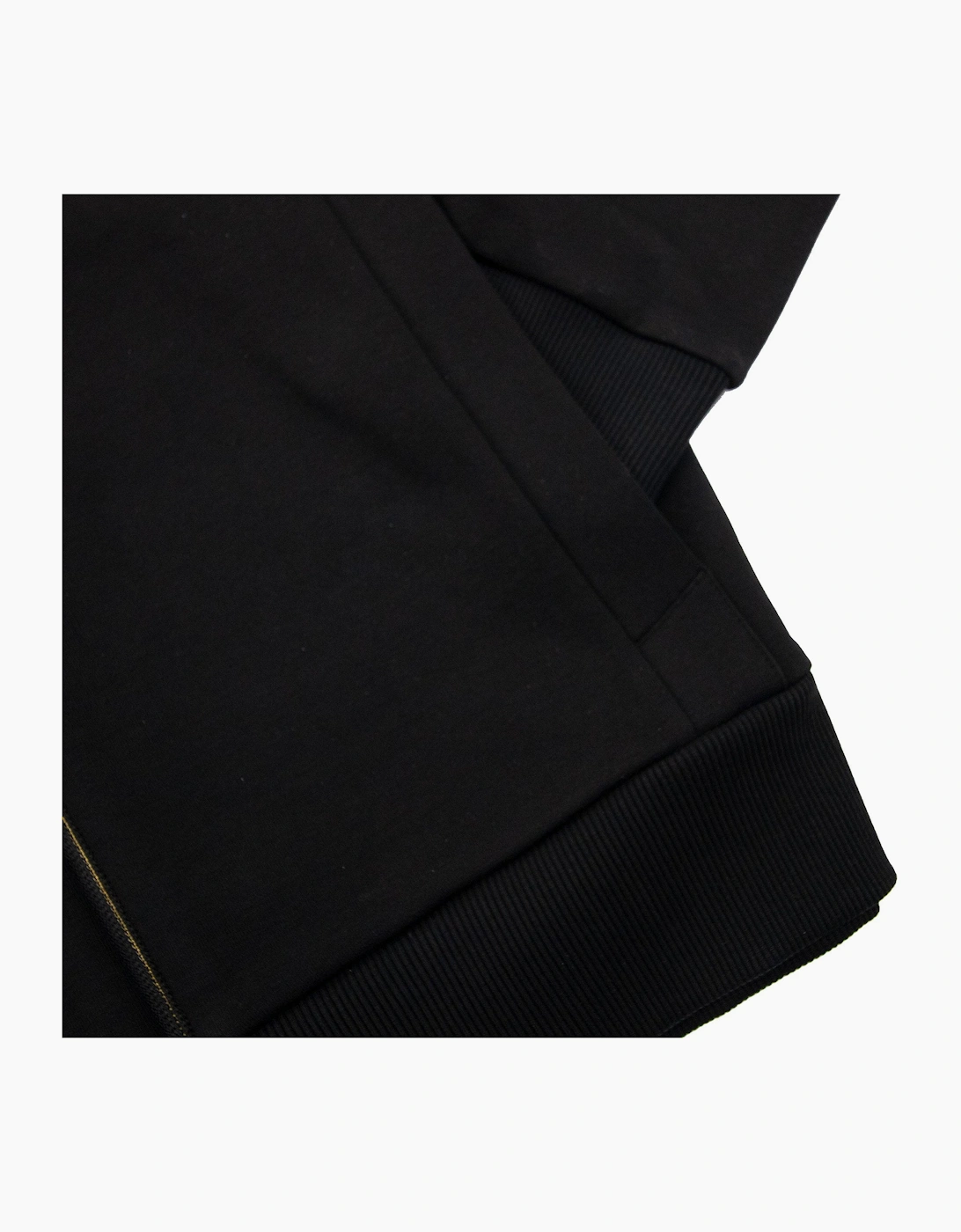 Hugo Boss Saggy 1 Embroidered Logo Zip Up Hoodie Black 001