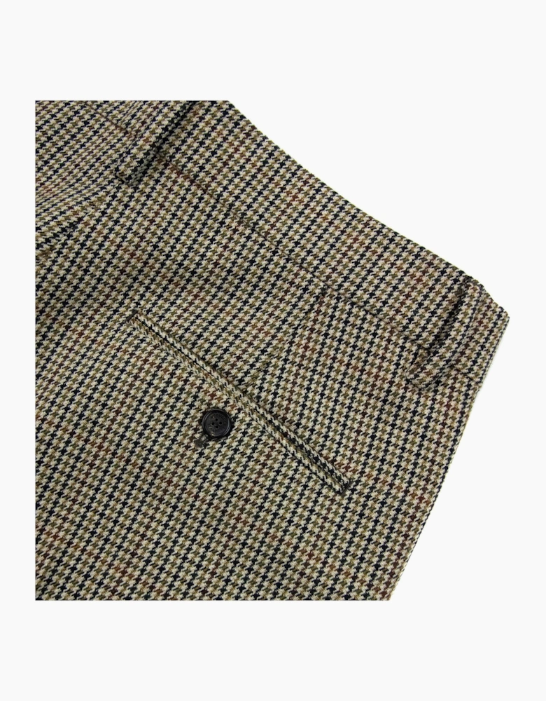 Dsquared2 Check Pattern Tape Logo Trouser Beige 001